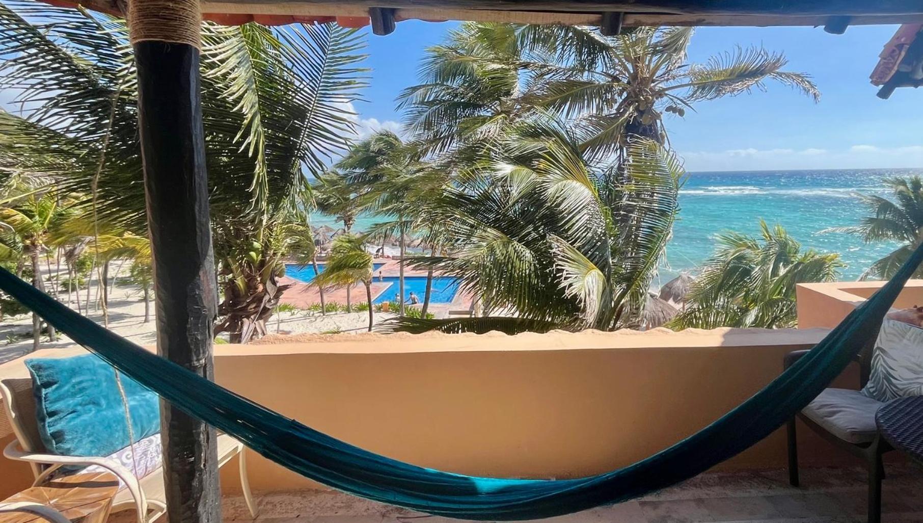 Beachfront Hammock Heaven Akumal Exterior foto