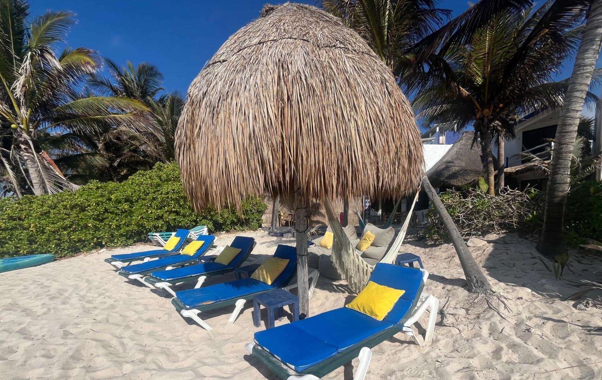 Beachfront Hammock Heaven Akumal Exterior foto