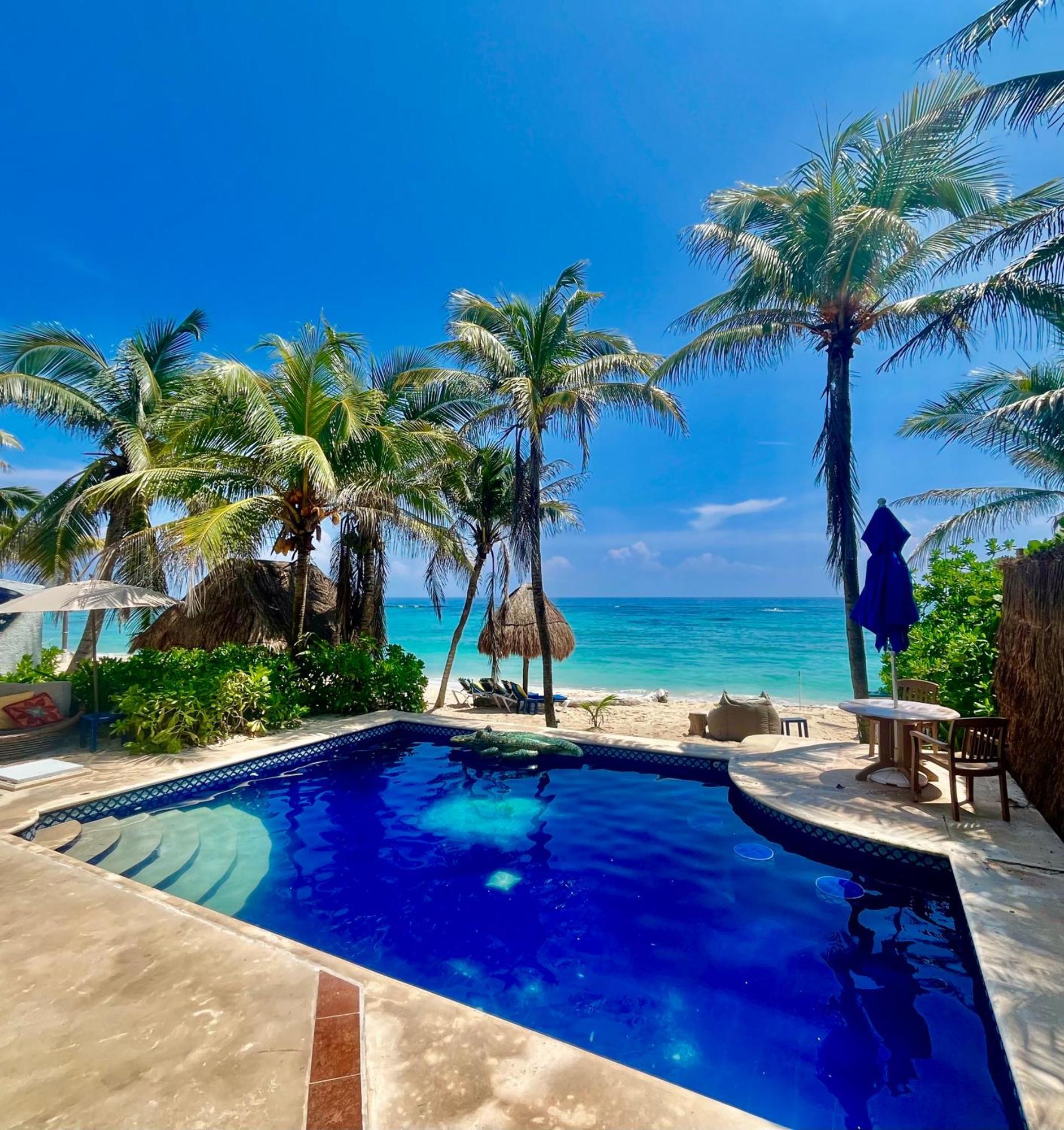 Beachfront Hammock Heaven Akumal Exterior foto